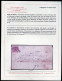 Ltr 1858 - Napoli - Lettera Da Castrovillari A Napoli, 2 Gr Rosa Chiaro (6) Svolazzo Tipo 8 Punti 9 Cert.Viesti - Naples