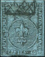 Us 1852 Parma - 40 Centesimi Azzurro (5) Annullato Con Griglia, Cert. L. Guido (450) - Parma