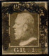 Us 1859 - Sicilia - 1 Grana Bruno Oliva (3b) I Tav. Carta Di Napoli, Cert Chiavarello/Merone (15.000) - Sicilië