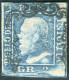 Us 1859 - Sicilia "2 Azzurro" (6) I Tav. Carta Di Palermo Usato Pos. 48/100, Cardillo (225) - Sicile