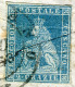 Ltr 1852 "Toscana" Lettera Scansano A Pitigliano, 2 Crazie Azzurro Su Grigio Perfetto (5d) Scansano Punti 6 (1.800) - Toskana