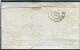 Ltr 1852 "Toscana" Lettera Scansano A Pitigliano, 2 Crazie Azzurro Su Grigio Perfetto (5d) Scansano Punti 6 (1.800) - Toskana