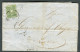 Ltr 1860 "Toscana" Lettera Livorno Per Città, RARO USO ISOLATO 5c Verde Oliva Giallastro(18b) Gov.Prov. Cert. L.Guido (4 - Toscane