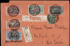 Ltr 1924 - Regno - Raccomandata Da Milano A Novi Ligure, Affrancata Con Serietta Manzoni (151-152-153-154-155), Viesti - Marcofilie