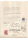 1927. ITALY,MILAN,POWER OF ATTORNEY,ITALIAN AND SERBO CROAT LANGUAGE,2 REVENUE / TAX STAMPS,4 PAGES - Fiscales