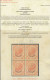 ** 1874 - Levante - Emissioni Generali, Ornati Degli Angoli Modificati, Sopr. ''Estero'' 2l Scarlatto, Cert. Fabris - General Issues