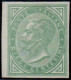 * 1863 - Regno Prova Di Colore (P12b), 10c Verde ND, Eff. Vittorio E. II, Cert. D. Fabris (350) - Nuevos