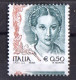 ** Italia Repubblica - Donna Nell'arte Dentella Tura Orizz. Fortemente Spostata Cert Ferrario - 2001-10: Nieuw/plakker