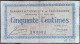 Billet 50 Centimes Chambre De Commerce De CARCASSONNE 1920 - Nécessité - 593933 - Chambre De Commerce