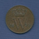 Niederlande Cent 1870, William III., KM 100 Fast Vz (m6487) - 1849-1890 : Willem III