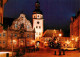 73923212 Ettlingen Blick Auf Das Rathaus Zur Weihnachtszeit Unter Beleuchtung Na - Ettlingen