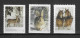 USA 2020 MiNr. 5769 - 5778  Animals Horses Rabbits 3v MNH** 4,00 € - Conigli