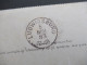 Österreich 1893 Kartenbrief 5 Kreuzer Mit Stempel K1 Schwechat Nach Ludwigsburg Württemberg Mit Ank. K1 Ludwigsburg - Carte-Lettere