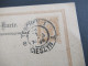 Österreich 1898 GA Stempel Teschen 1 Cieszyn Nach Leipzig Absender Stempel Leopold Bittner Teschen Öster. Schlesien - Cartoline