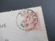 Österreich 1893 Kartenbrief 5 Kreuzer Stempel K1 Bregenz Nach Pforzheim Mit Ank. Gitterstempel Pforzheim - Bandes Pour Journaux