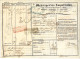 1862 RARE LETTRE DE VOITURE ROULAGE  TRANSPORTS MESSAGERIES IMPERIALES RUE  N.D. DES VICTOIRES PARIS  B.E.VOIR SCANS - 1800 – 1899