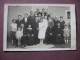 CPA PHOTO MARIAGE NOCE Groupe Famille Dont MARIEE Et EMPLOYE DES CHEMINS DE FER DE L'EST SNCF COSTUME - Marriages