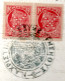 2630.GREECE,CRETE,1900 TEMENOS NOTARY DOCUMENT,PAIR OF 20L. REVENUES.CROSS FOLDED, WILL BE SHIPPED FOLDED. - Creta