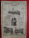 PUB 1884 - Mécanique B Buffaud & Robatel Rue Baraban 69 Lyon, Brisseau 44 Nantes - Publicités