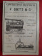 PUB 1884 - Machine Vapeur Locomobiles F Dietz Rue D'Espagne 33 Bordeaux, Pompes Centrifugeuse J Darriet 33 Bordeaux - Publicités