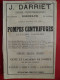 PUB 1884 - Machine Vapeur Locomobiles F Dietz Rue D'Espagne 33 Bordeaux, Pompes Centrifugeuse J Darriet 33 Bordeaux - Publicités