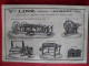 PUB 1884 - Machine Papiers Cartons V Liné 80 Albert, Fonderie Fer Bronze Pelfréne Rte D'Abbeville 80 Amiens - Publicités