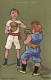 PC ARTIST SIGNED, CH. BEAUVAIS, SPORTS, LA BOXE, Vintage Postcard (b52195) - Beauvais