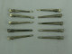 Vintage Set Of Ten Barrette Hair Clip Stick Hairpin Hair Accessories #2329 - Other & Unclassified