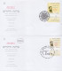 Theodor Herzl Joint Issues On 6 FDCs From Hungary, Israel And Austria - Jewish