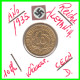 GERMANY REPÚBLICA DE WEIMAR 10 PFENNIG DE PENSIÓN ( 1935 CECA - D ) MONEDA DEL AÑO 1923-1936 (RENTENPFENNIG KM # 32 - 10 Renten- & 10 Reichspfennig