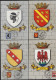 France 1946 Y&T 755 à 758 Sur Cartes Maxima. Armoiries De Provinces. Corse, Alsace, Lorraine, Nice - 1941-66 Coat Of Arms And Heraldry