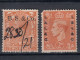 Delcampe - Great Britain - GB / UK 1887 - 1937 ⁕ Old Perfins Stamps + Cover Perfin + Overprint ⁕ See All Scan - Perforés