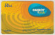 EGYPT - Super Click - Yellow Recharge, 50 LE, GSM Recharge Card, Used - Aegypten