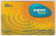 EGYPT - Super Click - Yellow Recharge, 50 LE, GSM Recharge Card, Used - Egitto