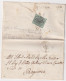 ITALY ANTICHI STATI, PONTIFICIO 1859,Letter Bearing 1 Baj On Letter From Viterbo To Bagnorea - Papal States