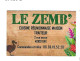 Carte De Visite LE ZEMB' Cuisine Réunionnaise Maison - 40100 DAX - - Other & Unclassified