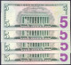 USA 5 Dollars 2021 B  - UNC # P- W551 < B - New York NY > - Federal Reserve (1928-...)