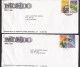 Mexico: 3x Cover To Netherlands, 1990s, 2 Stamps Each, Transport, Bus, Bridge, Satellite (minor Damage) - Mexico