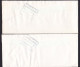Mexico: 2x Registered Cover To Netherlands, 1990s, Total 18 Stamps, Transport, Ship, Train, Bus, Tree, TB (minor Damage) - Mexique