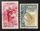 1960 Malta - Queen Elizabeth II Centenary Of ;Malta's First Postage Stamp, 19th Centenary Of St. Paul's - Used - Malta
