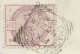 GB „CHARING-CROSS.W.C.“ Superb Squared Circle Postmark Type 1st I A-F SC On Superb Entire With 2 ½d Lilac (AI) Superb Us - Covers & Documents