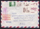 Poland: Express Cover To Germany, 1982, 4 Stamps, Airplane, Helicopter, Censored, Censor Cancel, Expres Label (damaged) - Covers & Documents