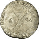 Monnaie, Pays-Bas Espagnols, Flandre, Patagon, 1656, Bruges, TTB, Argent - Andere & Zonder Classificatie