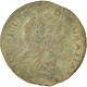 Monnaie, France, Sol, 1734, Perpignan, B, Cuivre, Gadoury:276 - 1715-1774 Luis XV El Bien Amado