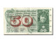 Billet, Suisse, 50 Franken, 1961, 1961-12-21, TTB - Switzerland