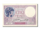Billet, France, 5 Francs, 5 F 1917-1940 ''Violet'', 1927, 1927-10-12, SUP - 5 F 1917-1940 ''Violet''