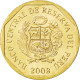 Monnaie, Pérou, 10 Centimos, 2008, SPL, Laiton, KM:305.4 - Perú