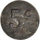 Monnaie, France, 5 Centimes, TTB, Iron, Elie:170.1 - Monétaires / De Nécessité