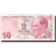Billet, Turquie, 10 Lira, 1970, KM:223, TTB - Turkey