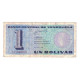 Billet, Venezuela, 1 Bolivar, 1989, 1989-10-05, KM:68, TB+ - Venezuela